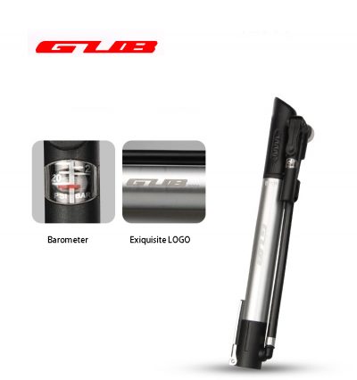 GUB P003 dviračio pompa su slėgio matuokliu dviejų cilindrų